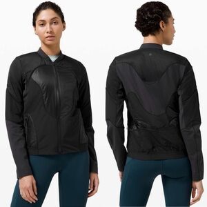 Lululemon Black Polar Pace Run Jacket Water-Repellent Technical Jacket